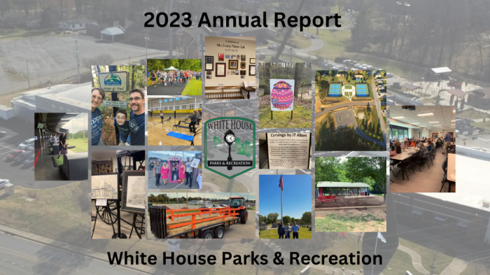 Parks department Annual Report photo collage